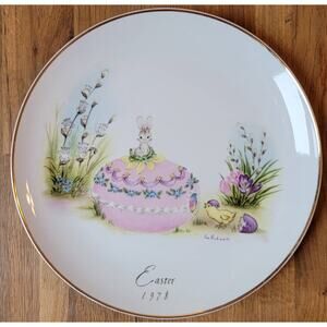 Eve Rockwell Easter Plate 1978 George Good Decorative Collectible
